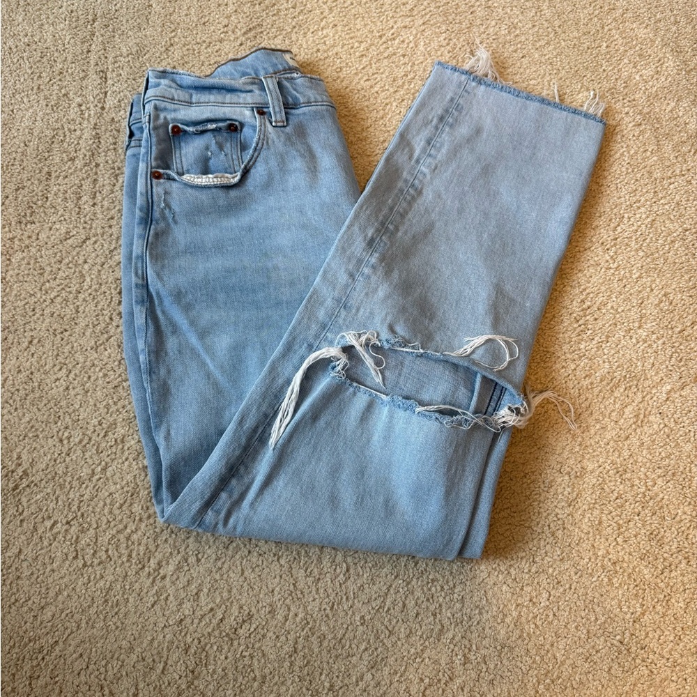 Abercrombie & Fitch Light Blue Straight Leg Jeans